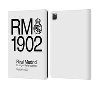 Head Case Designs sous Licence Officielle Real Madrid CF RM 1902 Légende Étui Portefeuille en Cuir Compatible avec Apple iPad Pro 12.9 2020/2021/2022