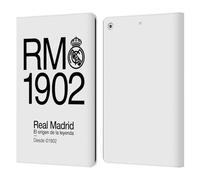 Head Case Designs sous Licence Officielle Real Madrid CF RM 1902 Légende Étui Portefeuille en Cuir Compatible avec Apple iPad 10.2 2019/2020/2021