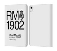 Head Case Designs sous Licence Officielle Real Madrid CF RM 1902 Légende Étui Portefeuille en Cuir Compatible avec Apple iPad 10.9 2022/2025