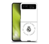 Head Case Designs sous Licence Officielle Real Madrid CF Rois d'europe Légende Coque Dure pour l'arrière Compatible avec Motorola Razr 40 / Razr 2023