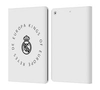 Head Case Designs sous Licence Officielle Real Madrid CF Rois d'europe Légende Étui Portefeuille en Cuir Compatible avec Apple iPad 10.2 2019/2020/2021