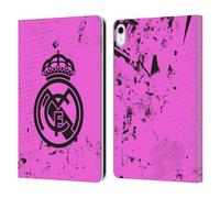 Head Case Designs sous Licence Officielle Real Madrid CF Rose Urbain Étui Portefeuille en Cuir Compatible avec Apple iPad 10.9 2022/2025