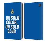 Head Case Designs sous Licence Officielle Real Madrid CF Un Solo Origine Étui Portefeuille en Cuir Compatible avec Amazon Fire 7 2022