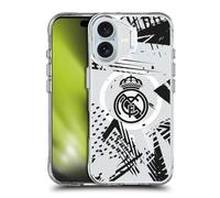 Head Case Designs sous Licence Officielle Real Madrid CF Urbain Icône de Logo Étui Antichoc [Protection de Qualité Militaire] Compatible avec Apple iPhone 16 et Compatible avec MagSafe