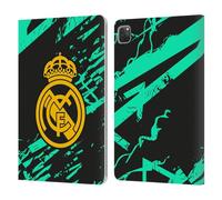 Head Case Designs sous Licence Officielle Real Madrid CF Vert Et Or Urbain Étui Portefeuille en Cuir Compatible avec Apple iPad Pro 11 2020/2021 / 2022