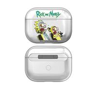Head Case Designs sous Licence Officielle Rick and Morty Art des Personnages Graphiques Transparent Cristal Dur Compatible avec Apple AirPods Pro 2 Charging Case