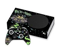 Head Case Designs Sous Licence Officielle Rick And Morty Le Space Cruiser Graphiques Vinyle Autocollant De Jeu Peau Autocollant Couverture Compatible avec Xbox Series S Console and Controller Bundle