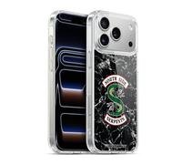 Head Case Designs sous Licence Officielle Riverdale Black and White Marble Logo South Side Serpents Coque en Gel [Qualité Militaire] Compatible avec Apple iPhone 17 Pro Max Et avec MagSafe