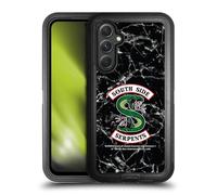 Head Case Designs sous Licence Officielle Riverdale Black and White Marble Logo South Side Serpents Étui Antichoc Ultra-Blindé Compatible avec Samsung Galaxy A54 5G