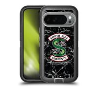Head Case Designs sous Licence Officielle Riverdale Black and White Marble Logo South Side Serpents Étui Antichoc Ultra-Blindé Compatible avec Google Pixel 10