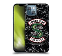 Head Case Designs sous Licence Officielle Riverdale Black and White Marble Logo South Side Serpents Coque Dure pour l'arrière Compatible avec Apple iPhone 13