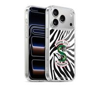 Head Case Designs sous Licence Officielle Riverdale Logo de zèbre South Side Serpents Coque en Gel [Protection de Qualité Militaire] Compatible avec Apple iPhone 17 Pro Et avec MagSafe