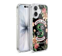 Head Case Designs sous Licence Officielle Riverdale Logo imprimé Floral South Side Serpents Coque en Gel [Protection de Qualité Militaire] Compatible avec Apple iPhone 17 Et avec MagSafe