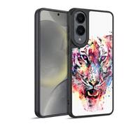 Head Case Designs sous Licence Officielle Riza Peker Oeil du Tigre Animaux Coque en Gel renforcée [Protection de Qualité Militaire] Compatible avec Samsung Galaxy S25 Edge