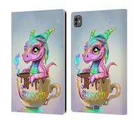 Head Case Designs sous Licence Officielle Ruth Thompson Cappuccino Tasse de Dragons Étui Portefeuille en Cuir Compatible avec Apple iPad Pro 11 M4/M5 2024/2025