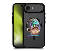 Head Case Designs sous Licence Officielle Ruth Thompson Chocolat Chaud Tasses et Dragons Black Shockproof Bumper Case [Military Grade] Compatible with Apple iPhone 17 Air and Compatible with MagSafe
