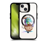 Head Case Designs sous Licence Officielle Ruth Thompson Chocolat Chaud Tasses et Dragons Black Shockproof Bumper Case [Military Grade] Compatible with Apple iPhone 14 and Compatible with MagSafe