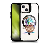 Head Case Designs sous Licence Officielle Ruth Thompson Chocolat Chaud Tasses et Dragons Black Shockproof Bumper Case [Military Grade] Compatible with Apple iPhone 13 and Compatible with MagSafe
