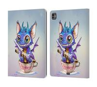 Head Case Designs sous Licence Officielle Ruth Thompson Espresso Tasse de Dragons Étui Portefeuille en Cuir Compatible avec Apple iPad Pro 13 M4/M5 2024/2025