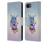 Head Case Designs sous Licence Officielle Ruth Thompson Espresso Tasse de Dragons Étui Portefeuille en Cuir Compatible avec Apple iPhone 16e / iPhone 17e