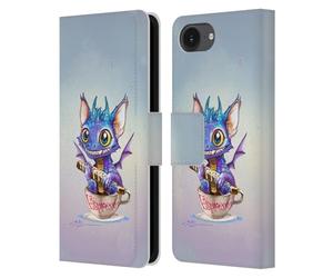 Head Case Designs sous Licence Officielle Ruth Thompson Espresso Tasse de Dragons Étui Portefeuille en Cuir Compatible avec Apple iPhone 16e / iPhone 17e