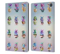 Head Case Designs sous Licence Officielle Ruth Thompson Groupe Tasse de Dragons Étui Portefeuille en Cuir Compatible avec Amazon Fire Max 11 2023