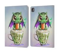 Head Case Designs sous Licence Officielle Ruth Thompson Matcha Tasse de Dragons Étui Portefeuille en Cuir Compatible avec Apple iPad Pro 13 M4/M5 2024/2025