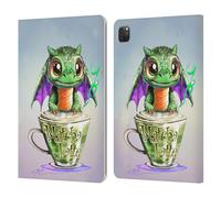 Head Case Designs sous Licence Officielle Ruth Thompson Matcha Tasse de Dragons Étui Portefeuille en Cuir Compatible avec Apple iPad Pro 11 2020/2021 / 2022