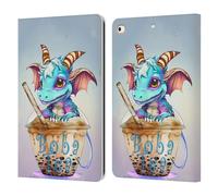 Head Case Designs sous Licence Officielle Ruth Thompson Thé Boba Tasse de Dragons Étui Portefeuille en Cuir Compatible avec Apple iPad 9.7 2017 / iPad 9.7 2018