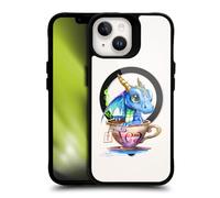 Head Case Designs sous Licence Officielle Ruth Thompson Thé Tasses et Dragons Black Shockproof Bumper Case [Military Grade Protection] Compatible with Apple iPhone 14 and Compatible with MagSafe