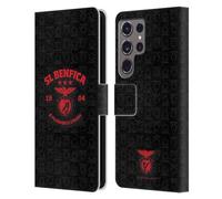 Head Case Designs sous Licence Officielle S.L. Benfica E Pluribus Unum 2021/22 Crête Étui Portefeuille en Cuir Compatible avec Samsung Galaxy S24 Ultra 5G