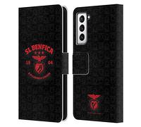 Head Case Designs sous Licence Officielle S.L. Benfica E Pluribus Unum 2021/22 Crête Étui Portefeuille en Cuir Compatible avec Samsung Galaxy S21 5G