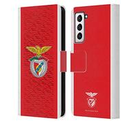 Head Case Designs sous Licence Officielle S.L. Benfica Home 2021/22 Crête Kit Étui Portefeuille en Cuir Compatible avec Samsung Galaxy S21 5G