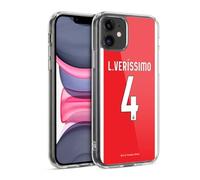 Head Case Designs sous Licence Officielle S.L. Benfica Lucas Veríssimo 2021/22 Joueurs Home Kit Coque en Gel [Qualité Militaire] Compatible avec Apple iPhone 11 Et Compatible avec MagSafe