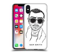 Head Case Designs sous Licence Officielle Sam Smith Illustration Art Coque en Gel [Protection de Qualité Militaire] Compatible avec Apple iPhone X/iPhone XS Et Compatible avec MagSafe