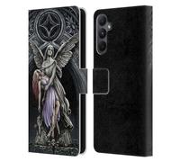 Head Case Designs sous Licence Officielle Sarah Richter Ange en Pierre avec Crâne Gothique Étui Portefeuille en Cuir Compatible avec Samsung Galaxy A05s