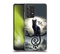 Head Case Designs sous Licence Officielle Sarah Richter Chat Et Chauves Souris Noirs Gothiques Animaux Coque en Gel [Protection de Qualité Militaire] Compatible avec Galaxy A52 / A52s / 5G (2021)
