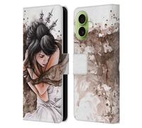 Head Case Designs Sous licence officielle Sarah Richter Girl with Aquarell Cape Fantasy Leather Wallet Case Compatible avec Apple iPhone 17