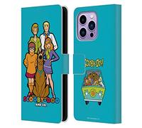 Head Case Designs sous Licence Officielle Scooby-Doo Scooby-Doo Et Co. Mystery Inc. Étui Portefeuille en Cuir Compatible avec Apple iPhone 14 Pro Max