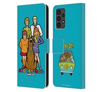 Head Case Designs sous Licence Officielle Scooby-Doo Scooby-Doo Et Co. Mystery Inc. Étui Portefeuille en Cuir Compatible avec Samsung Galaxy A13 (2022)