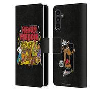 Head Case Designs sous Licence Officielle Scooby-Doo Se mêler Fortement Mystery Inc. Étui Portefeuille en Cuir Compatible avec Samsung Galaxy A13 5G (2021)