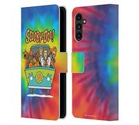 Head Case Designs sous Licence Officielle Scooby-Doo Tie Dye Mystery Inc. Étui Portefeuille en Cuir Compatible avec Samsung Galaxy A13 5G (2021)