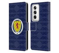 Head Case Designs sous Licence Officielle Scotland National Football Team Accueil Kit 2026 Étui Portefeuille en Cuir Compatible avec Oppo Reno12 Pro 5G