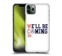Head Case Designs sous Licence Officielle Scotland National Football Team Blanc 2026 Nous Arrivons Coque Dure pour l'arrière Compatible avec Apple iPhone 11 Pro Max