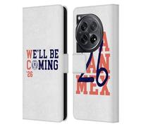 Head Case Designs sous Licence Officielle Scotland National Football Team Blanc 2026 Nous Arrivons Étui Portefeuille en Cuir Compatible avec OnePlus 12