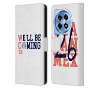 Head Case Designs sous Licence Officielle Scotland National Football Team Blanc 2026 Nous Arrivons Étui Portefeuille en Cuir Compatible avec OnePlus 12R