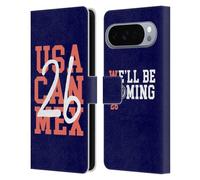 Head Case Designs sous Licence Officielle Scotland National Football Team Bleu 2026 Nous Arrivons Étui Portefeuille en Cuir Compatible avec Google Pixel 10 Pro XL