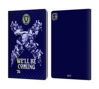 Head Case Designs sous Licence Officielle Scotland National Football Team Graphismes 2026 Nous Arrivons Étui Portefeuille en Cuir Compatible avec Apple iPad Pro 13 M4/M5 2024/2025