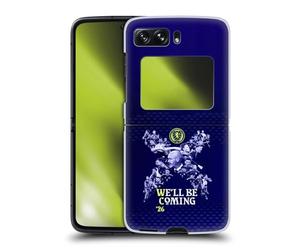 Head Case Designs sous Licence Officielle Scotland National Football Team Graphismes 2026 Nous Arrivons Coque Dure pour l'arrière Compatible avec Motorola Razr 2022