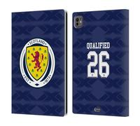 Head Case Designs sous Licence Officielle Scotland National Football Team Maillot Domicile 2026 Nous Arrivons Étui Portefeuille en Cuir Compatible avec Apple iPad Pro 11 M4/M5 2024/2025